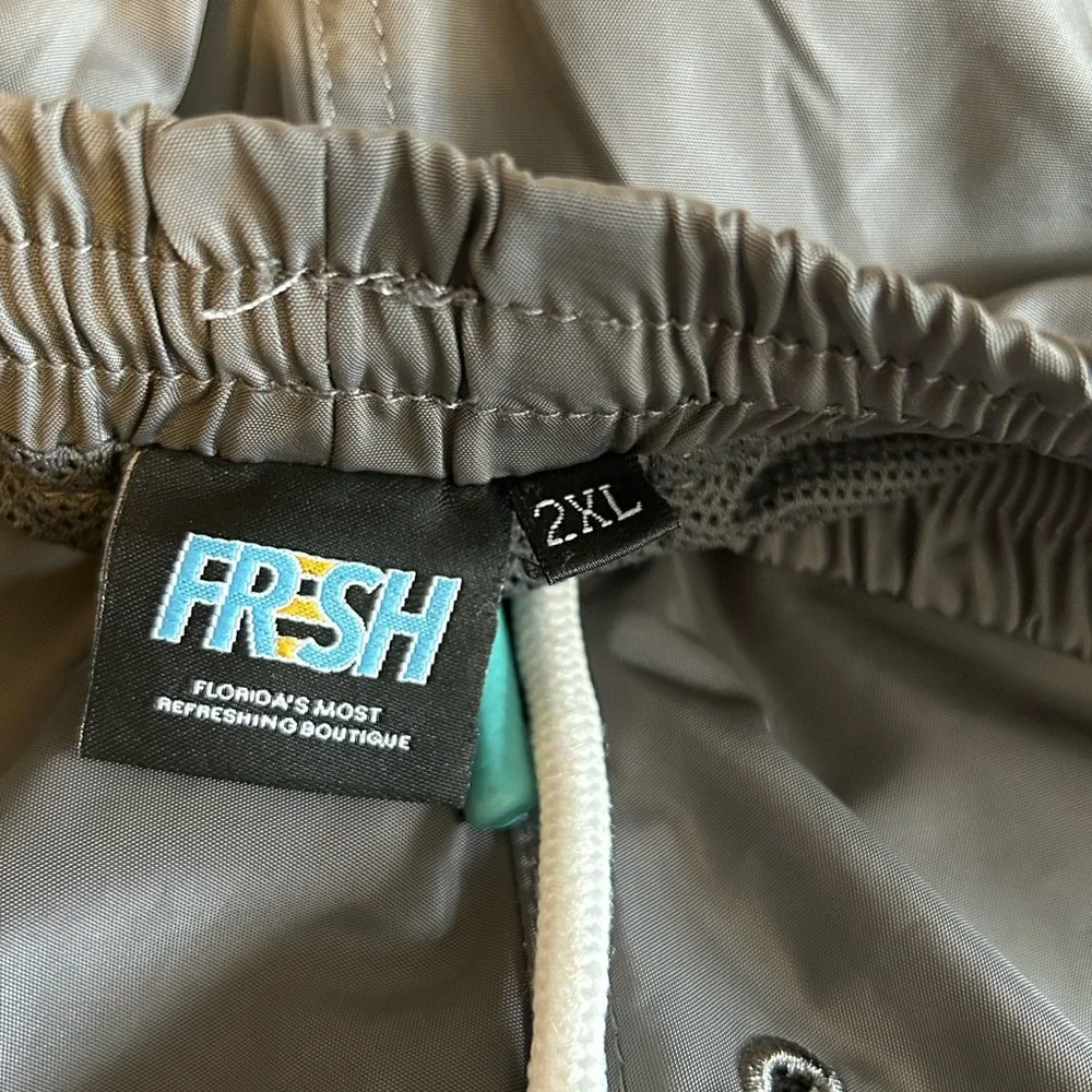 FRESH Florida Rags Men's Gray Swim Board Shorts with Cargo Pocket